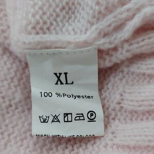 Cozy Pink Knitted Sweater 100% Polyester